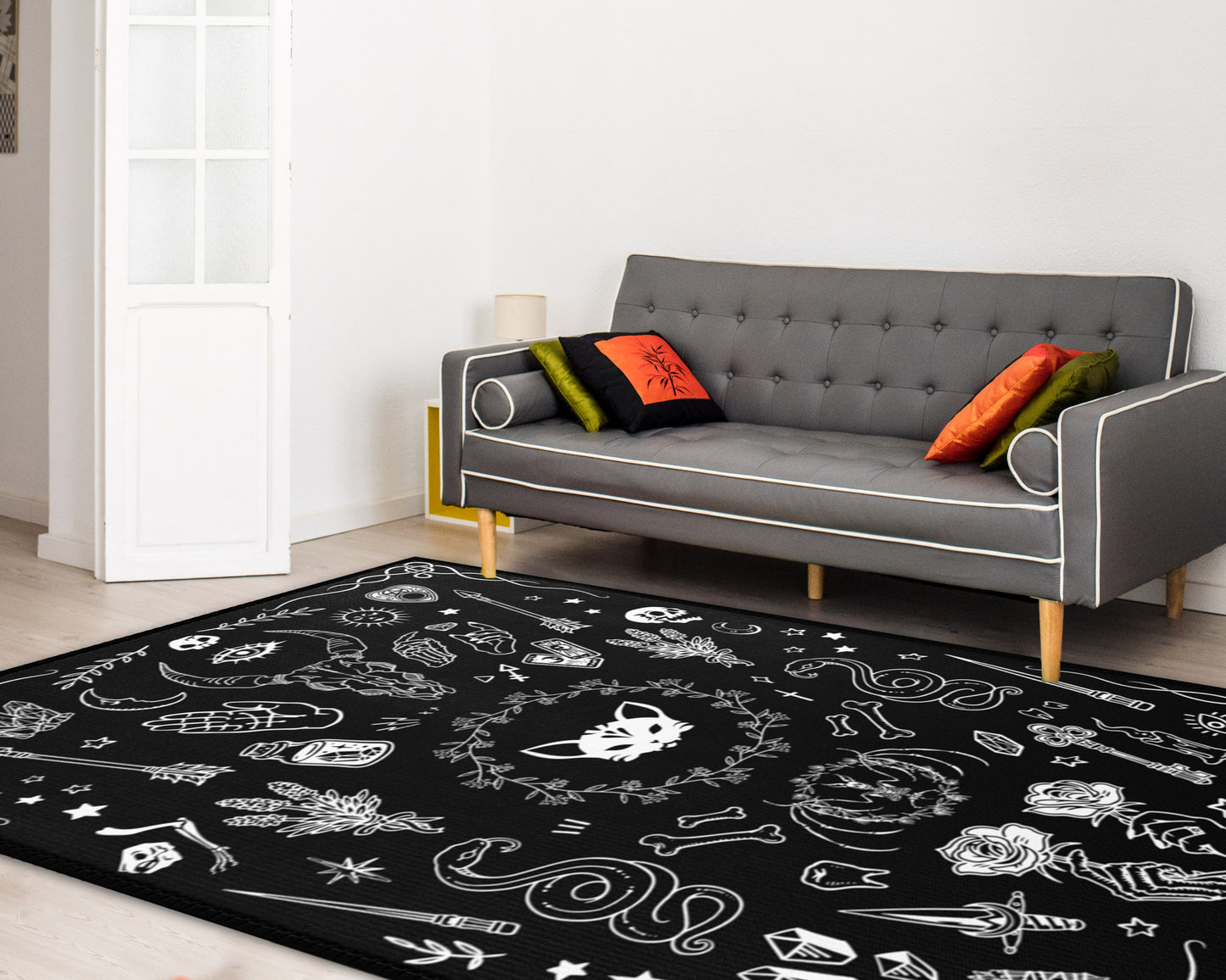 gothic witchy rug